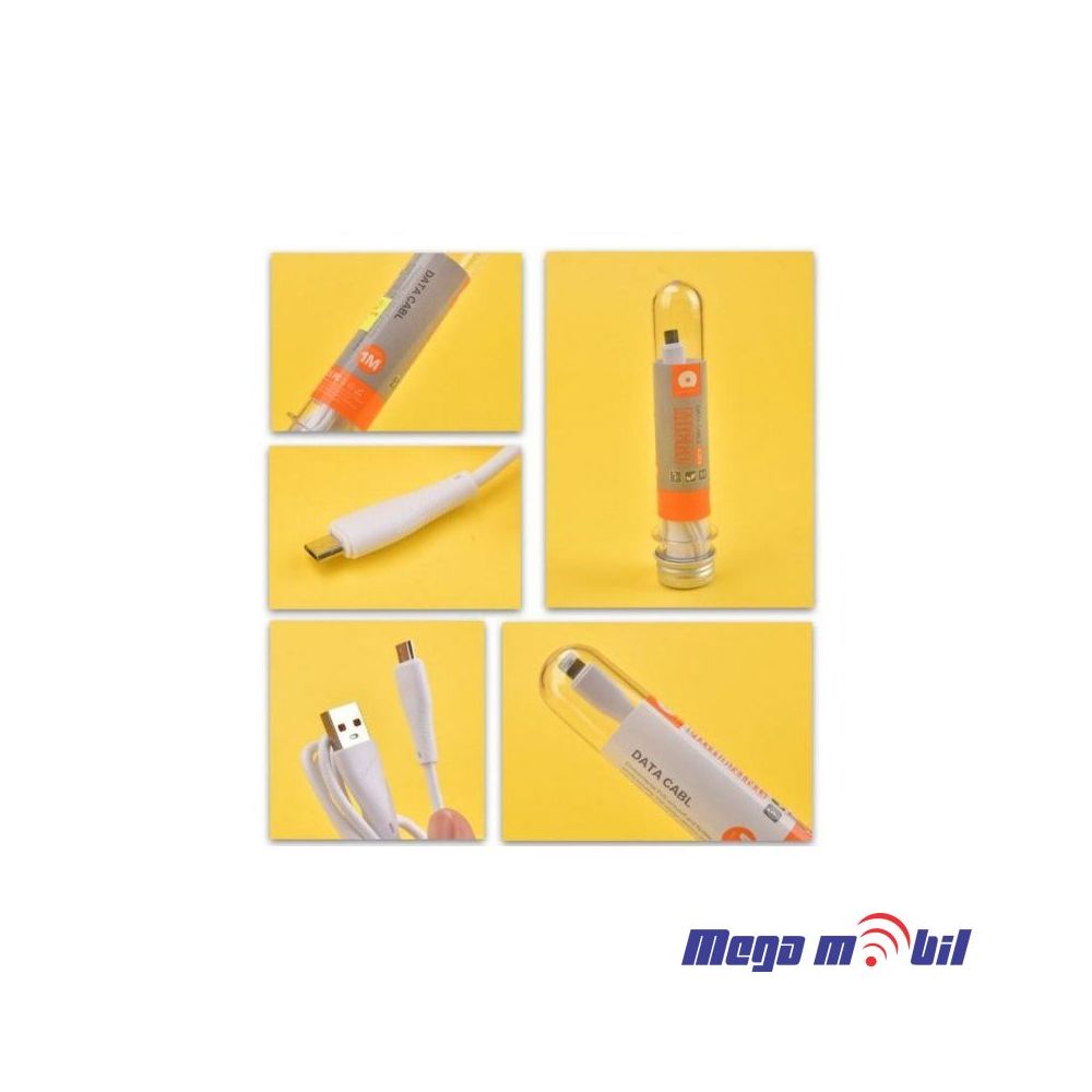 Data Kabel Type C WUW-X204 2.4A 1m FAST white